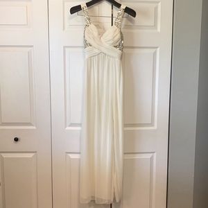 White Floor Length Gown